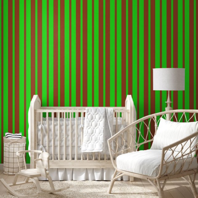 Brown Green Stylish Stripes Pattern Design  Wallpaper (Creator Uploaded)