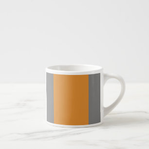 Brown, grey and white stripes espresso cup