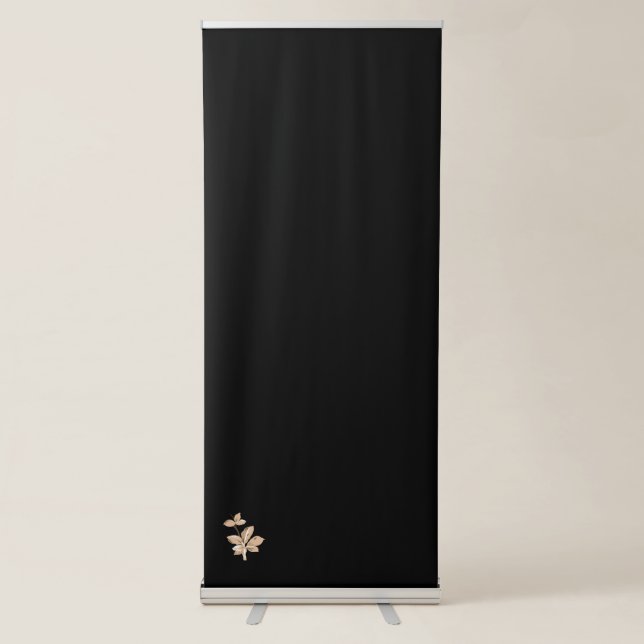 brown grey pink Vertical Retractable Banner (Front)
