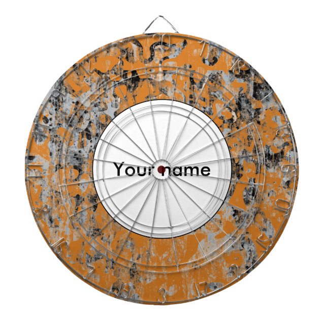 Brown grey texture dart board (Front)