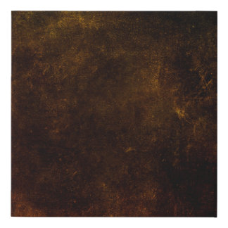 Brown grunge background, artistic dark texture, de faux canvas print