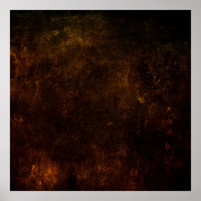 Brown grunge background, artistic dark texture, de poster (Front)