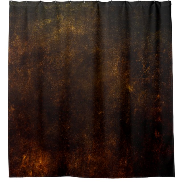 Brown grunge background, artistic dark texture, de shower curtain (Front)