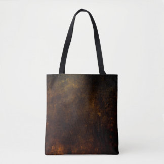 Brown grunge background, artistic dark texture, de tote bag