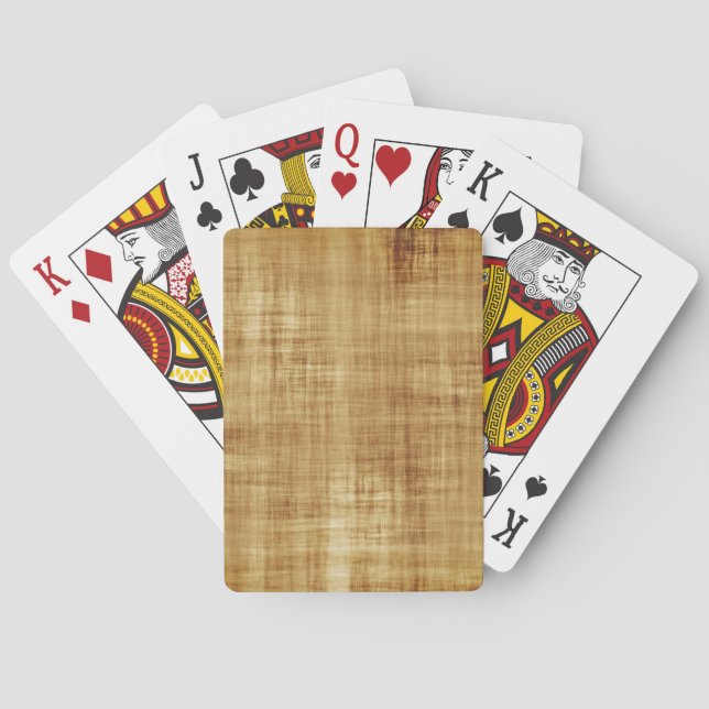 Brown Grunge Poker Cards (Back)