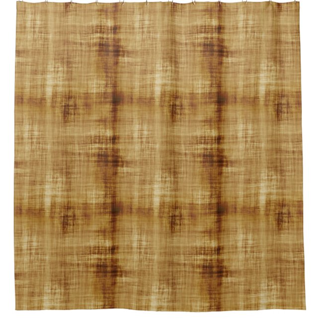 Brown Grunge Shower Curtain (Front)