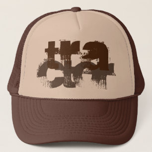brown grunge TRACTOR lettering   Trucker Hat