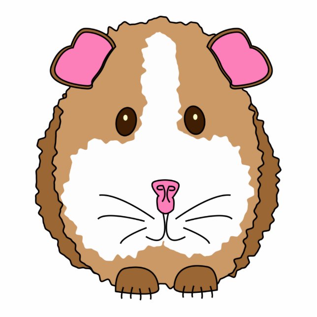 Brown Guinea Pig Statuette (Front)