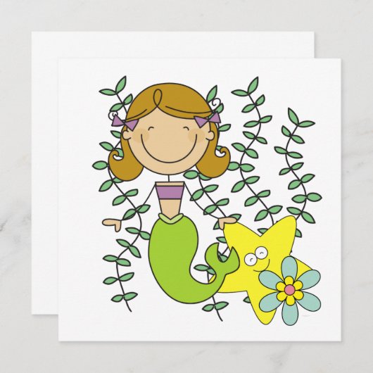 Brown Haired Mermaid (Front/Back)