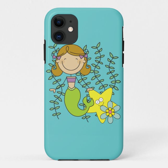 Brown Haired Mermaid Case-Mate iPhone Case (Back)