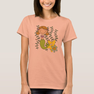 Brown Haired Mermaid T-Shirt
