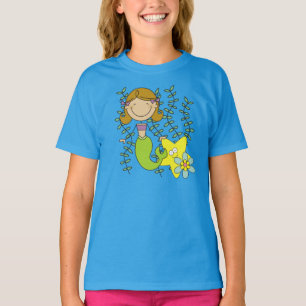 Brown Haired Mermaid T-Shirt