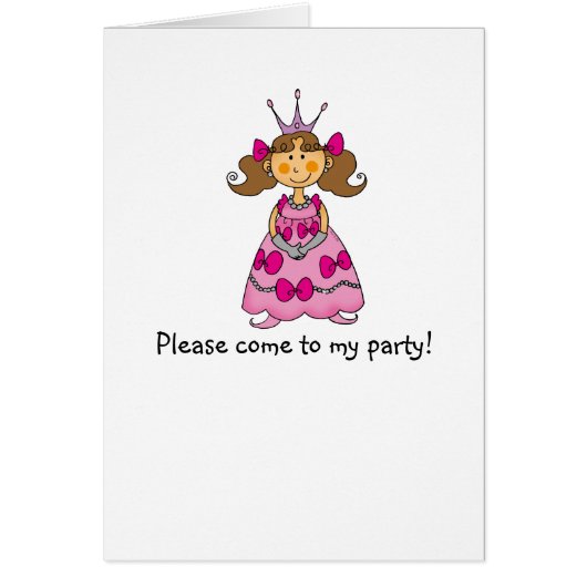 Brown haired princess cards (Front)