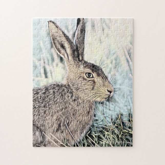 Brown Hare Puzzle (Vertical)