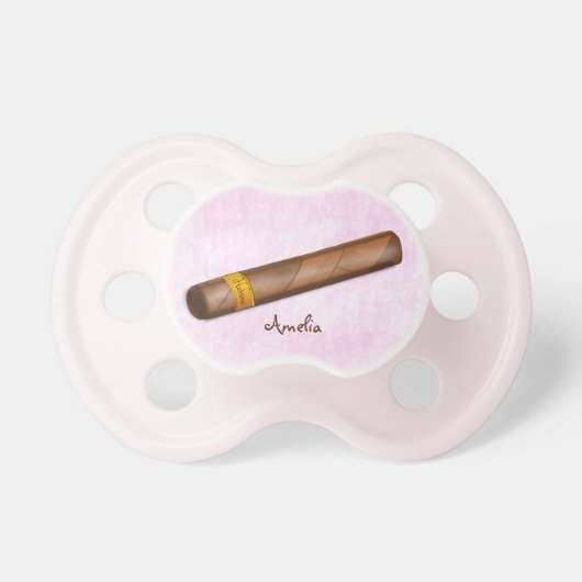 Brown Havana Cigar Pacifier (Front)