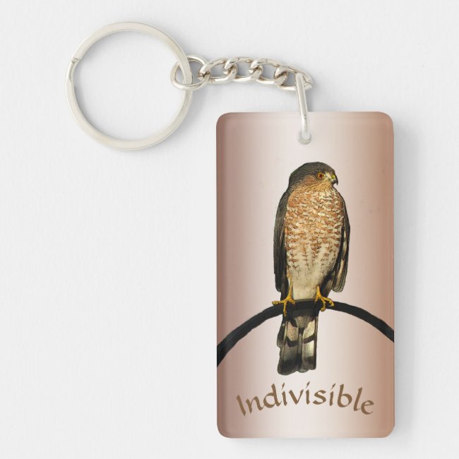 Brown Hawk Indivisible Keychain