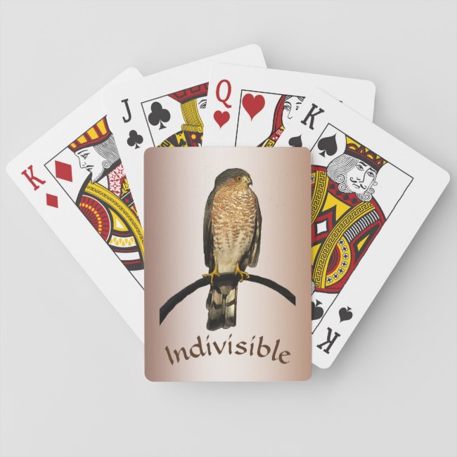 Brown Hawk Indivisible Playing Cards