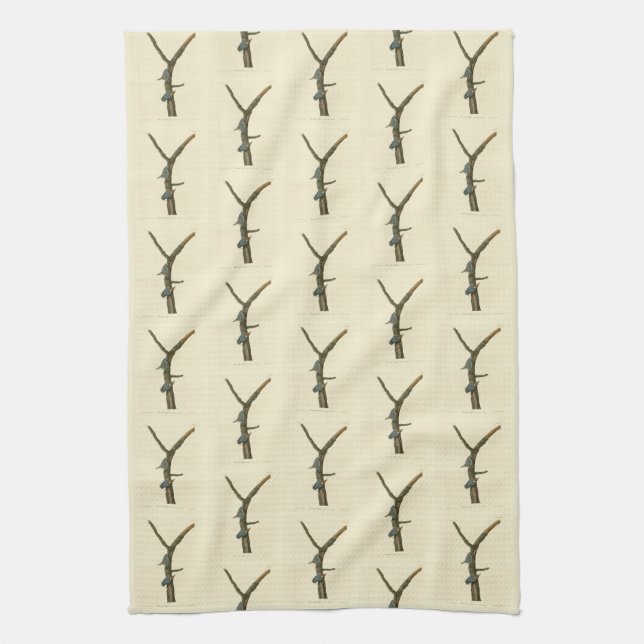 Brown-headed Nuthatch - Audubon's Birds of America Kitchen Towel (Vertical)