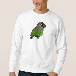 Birdorable Brown-headed Parrot Men's Basic Sweatshirt