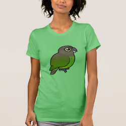 Birdorable Brown-headed Parrot Women's American Apparel Fine Jersey Short Sleeve T-Shirt