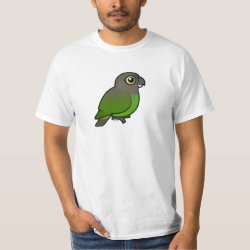Birdorable Brown-headed Parrot Men's Crew Value T-Shirt