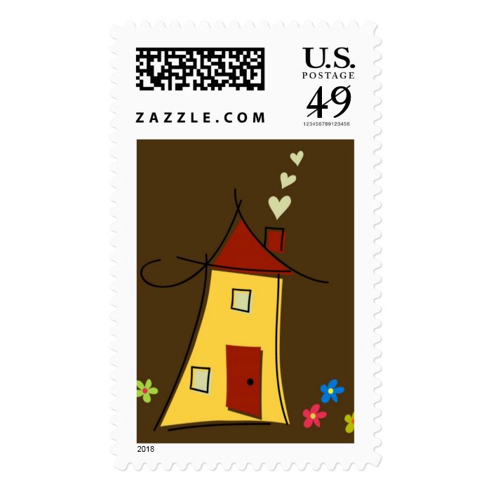 Brown Home Sweet Home Postage