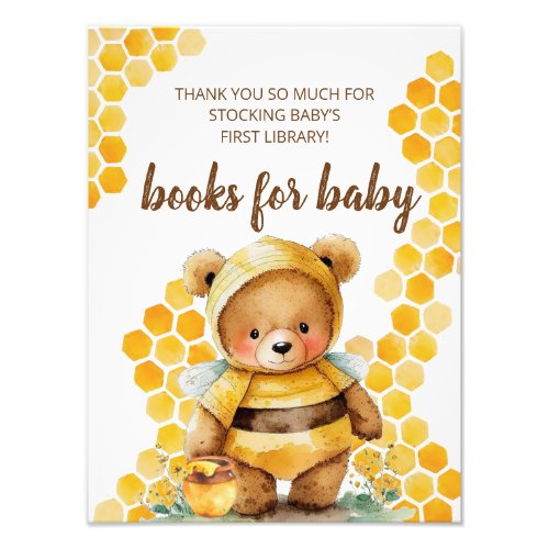 Brown honey teddy bear books for baby Poster