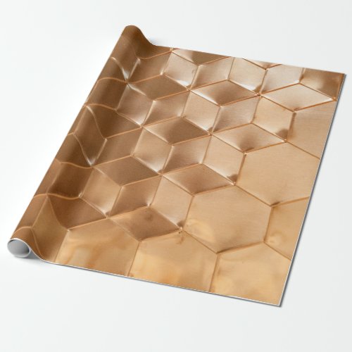 Brown honeycomb panel wrapping paper