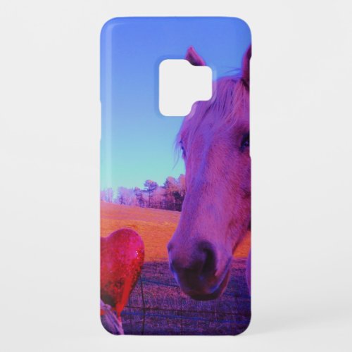 Brown Horse and Red Heart Case_Mate Samsung Galaxy S9 Case
