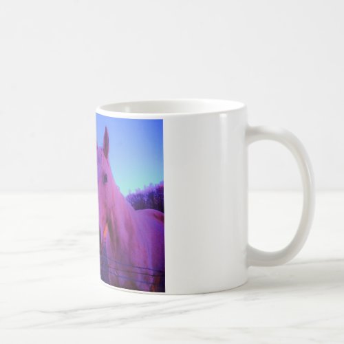 Brown Horse and Red Heart Coffee Mug
