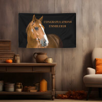 Brown Horse Black Equestrian Congratulations