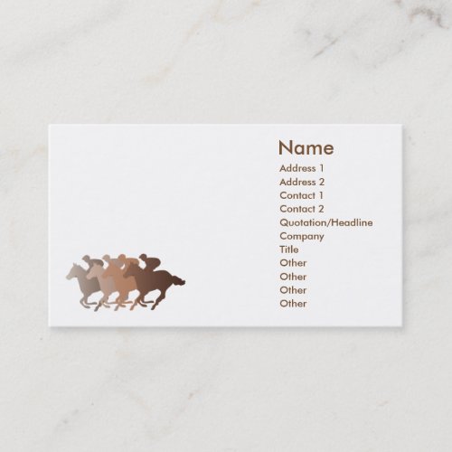 Brown Horse - Business Business Card Template
