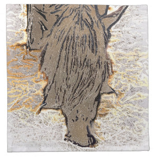 BROWN HORSE CLOTH NAPKIN