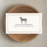 Brown Horse Equestrian Business Card at Zazzle