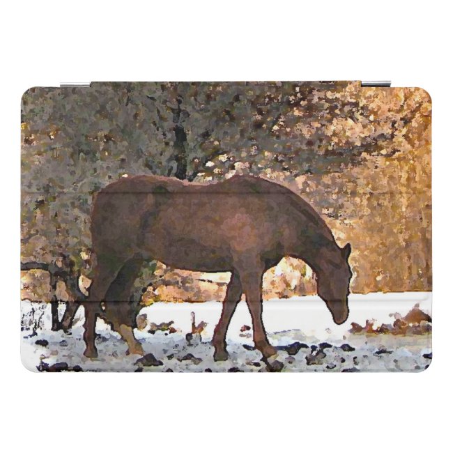 Brown Horse in Winter Snow 10.5 iPad Pro Case