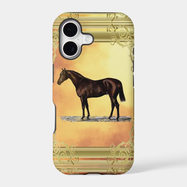 Brown Horse Iphone Case (Back)
