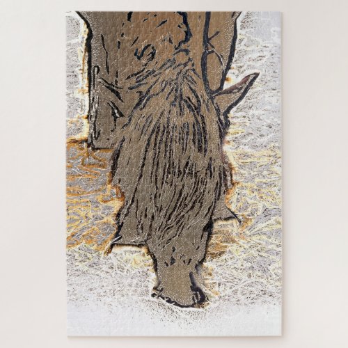 BROWN HORSE   JIGSAW PUZZLE