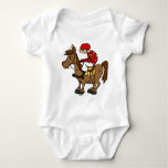 Brown Horse Jockey Baby Bodysuit at Zazzle