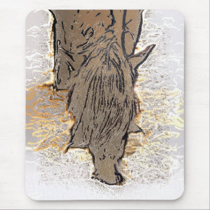 BROWN HORSE MOUSE PAD