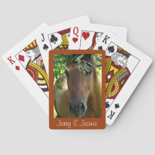 Brown Horse Playing Cards- personalize Poker Cards