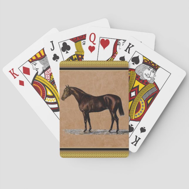Brown Horse Poker Cards (Back)