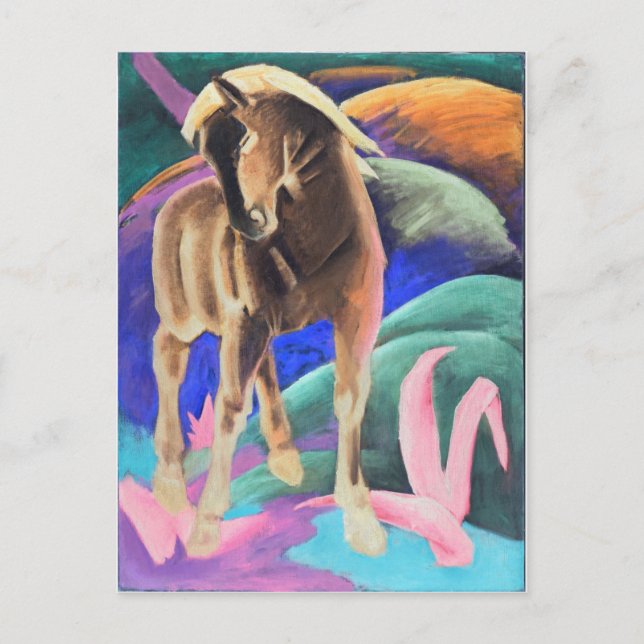 BROWN HORSE POSTCARD (Front)