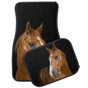 Brown Horse Set of Car Mats