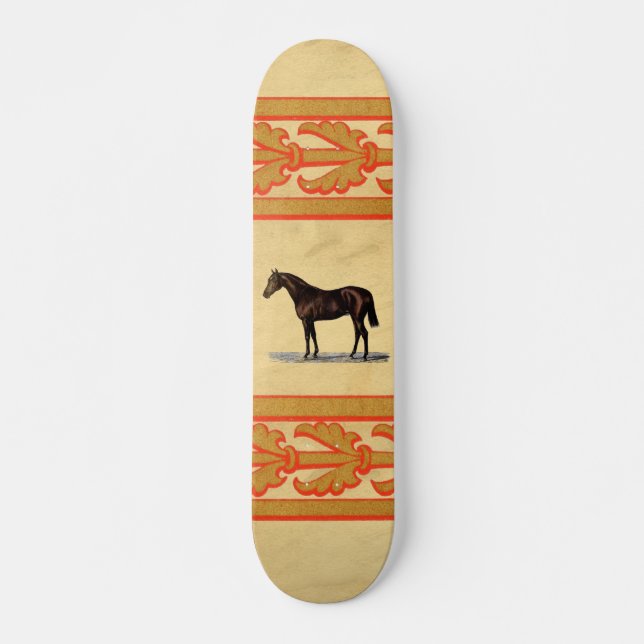 Brown Horse Skateboard Deck (Front)