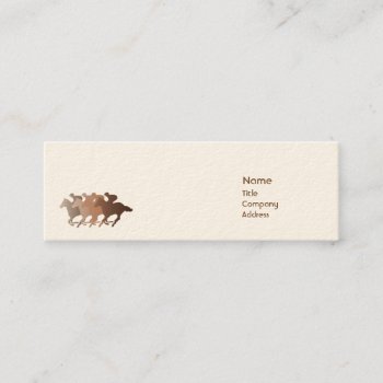 Brown Horse - Skinny Mini Business Card by ZazzleProfileCards at Zazzle