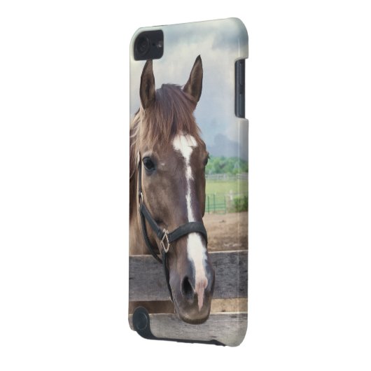 Brown Horse with Bridle Customizable iPod Touch 5G Case (Back Left)