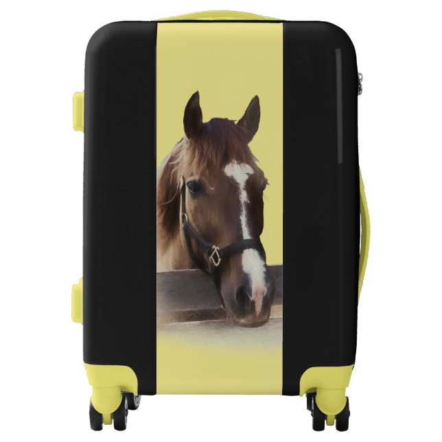 Brown Horse with Halter Luggage (Front)