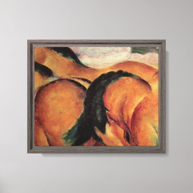 Brown Horses Canvas Print (Front)