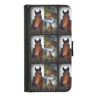 Brown Horses Photo Collage Galaxy S5 Wallet