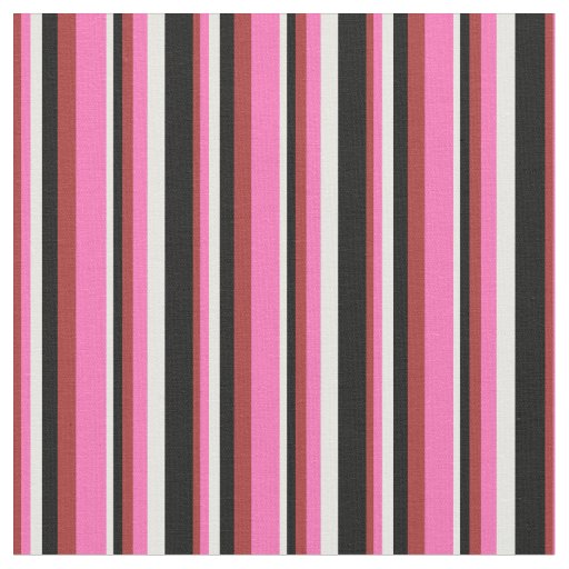 Brown, Hot Pink, Mint Cream, and Black Colored Fabric